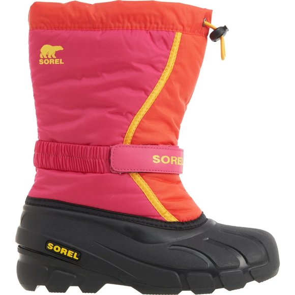 NWT Sorel Big Boys and Girls Flurry Snow Boots - Waterproof,Insulated pink 266sn - Picture 3 of 6